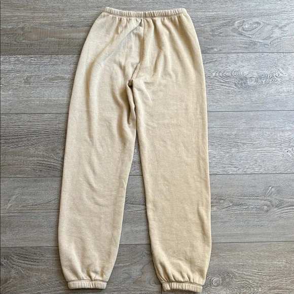 SPRWMN Heart Jogger Sweatpants in Latte w Elastic Cuffs & Waistband Shopbop - Picture 4 of 5